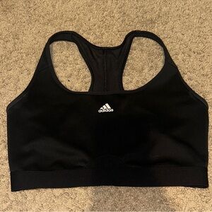 Adidas Black Racerback Sports Bra